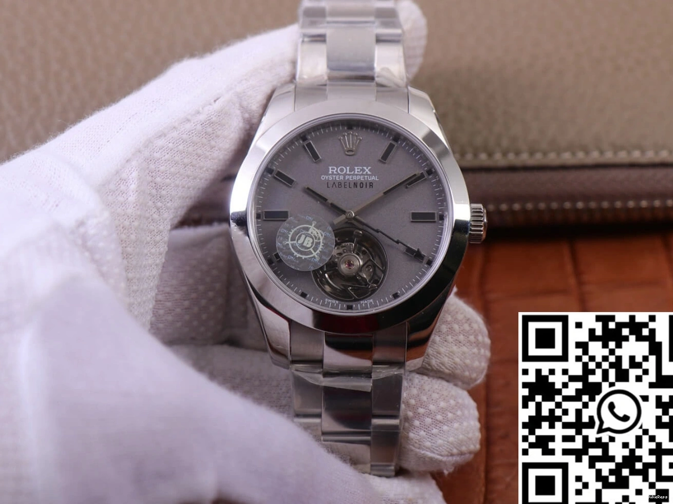 JB watch Label Milgauss Noir 116400 case Replica Factory Design Base LNT01HS-001 Silver Rolex 1126